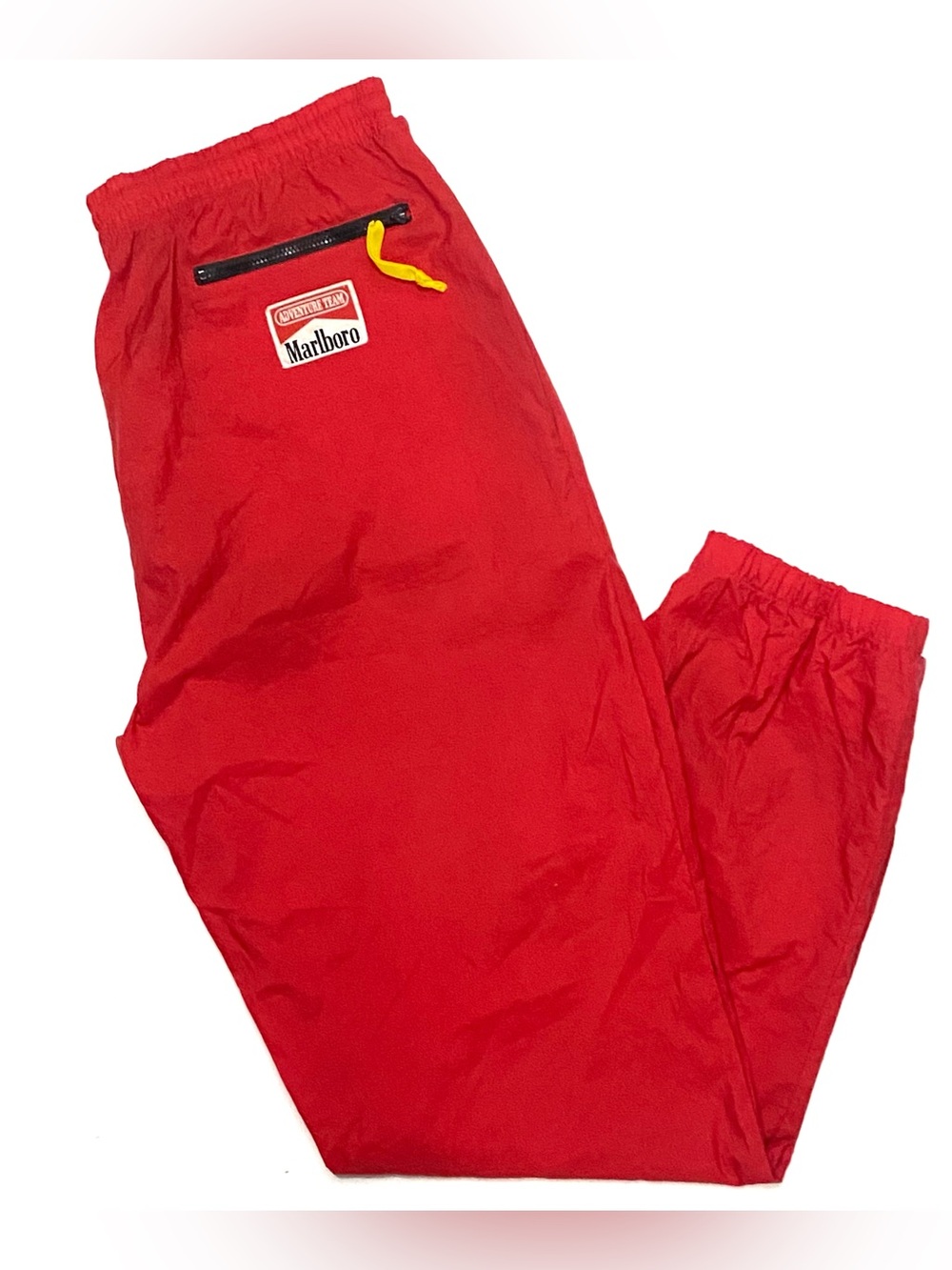 Vintage 90’s Marlboro Adventure Team Red Windbreaker Track Pants Size Large